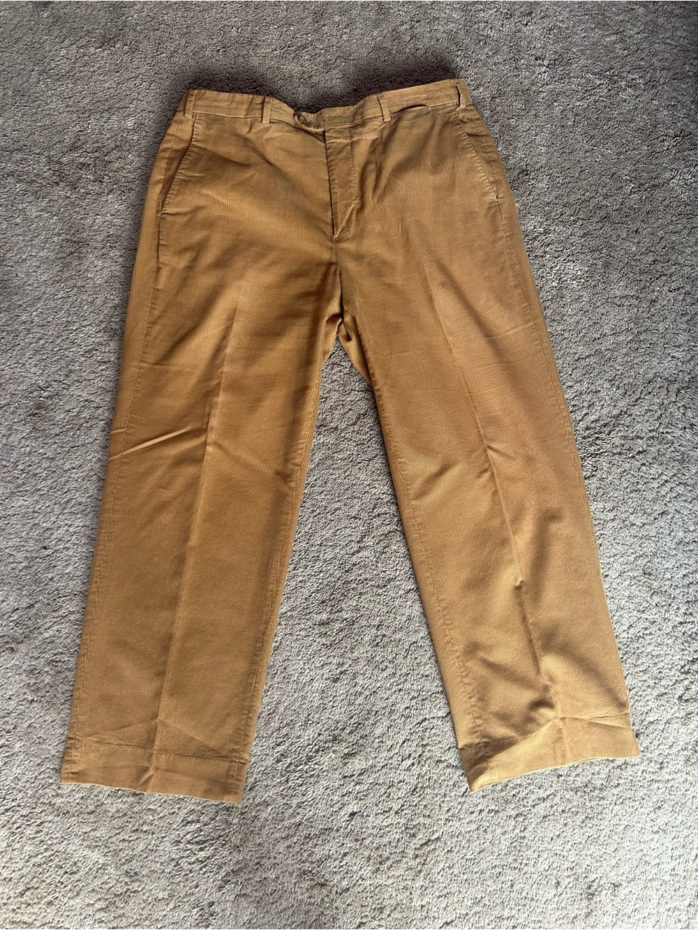 Men's Straight-Leg Chinos in Caramel Tan